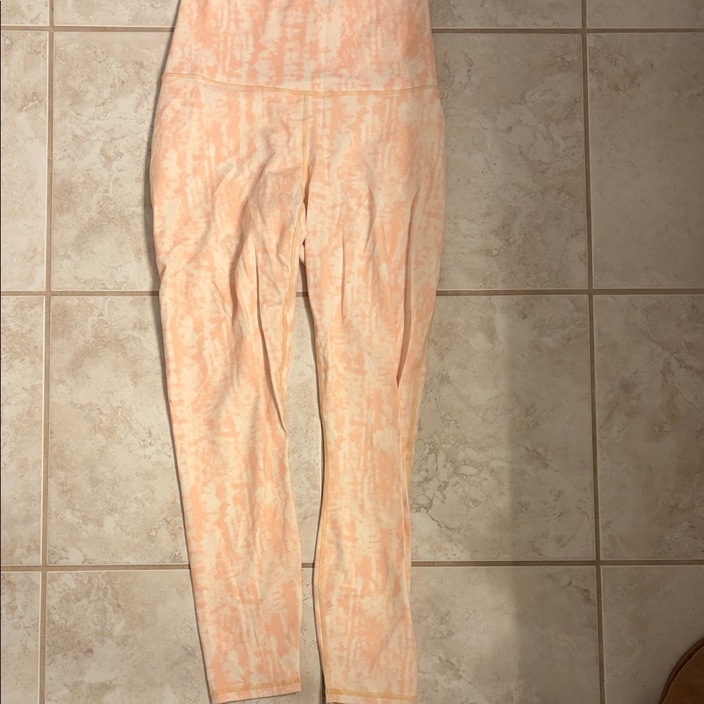 Fabletics Peach Patterned Leggings